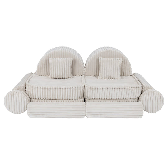 Medium Modular Sofa for Kids - Churros White Plus