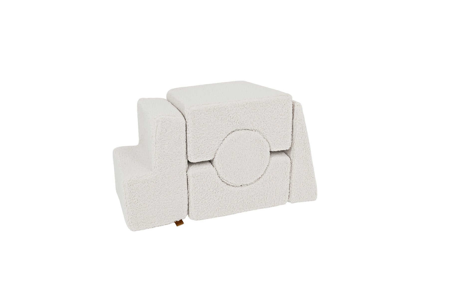 MeowBaby® Bearly Shape Set with 5 Elements - Ecru