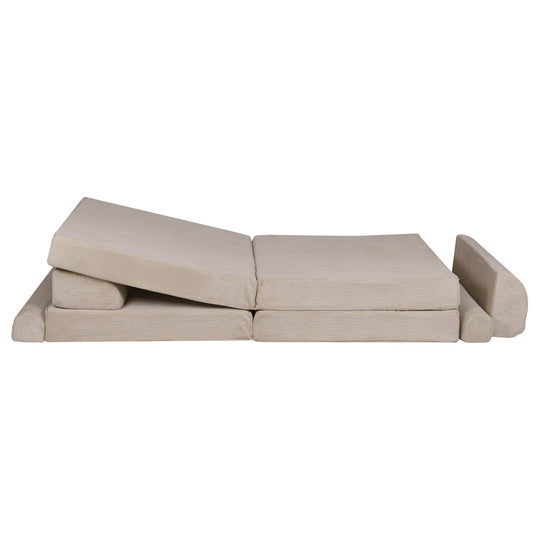 MeowBaby® Large Slimcord Premium Sofa - Taupe