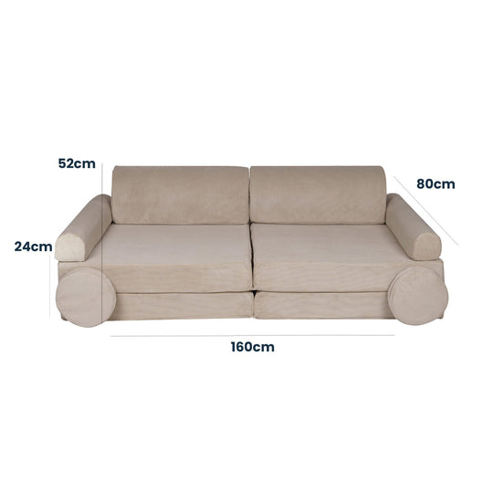 MeowBaby® Large Slimcord Premium Sofa - Forrest