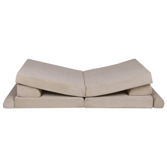 MeowBaby® Large Slimcord Premium Sofa - Taupe