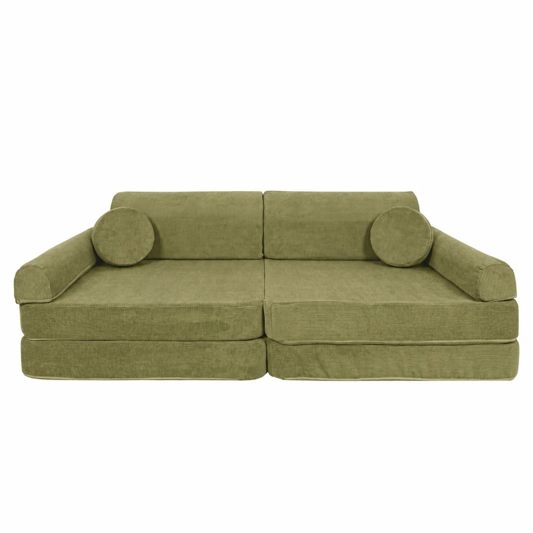 MeowBaby® Large Slimcord Premium Sofa - Lime