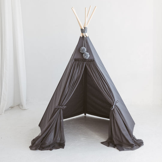 Fairy Kids Play Tent with Tulle – Ecru