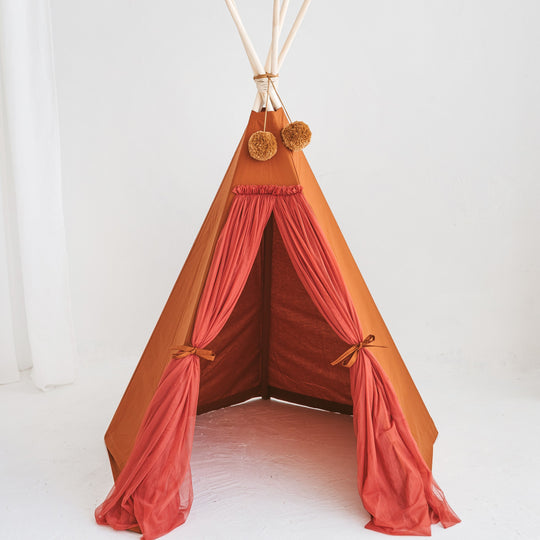 Fairy Kids Play Tent with Tulle – Rose