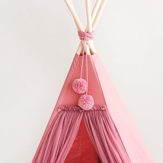 Fairy Kids Play Tent with Tulle – Rose