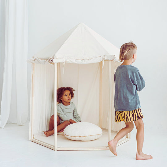 Indoor Pavilion Playhouse Tent – Natural Canvas