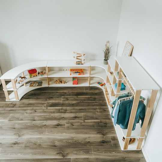 Modular Montessori Shelf Arch - 3 Shelves