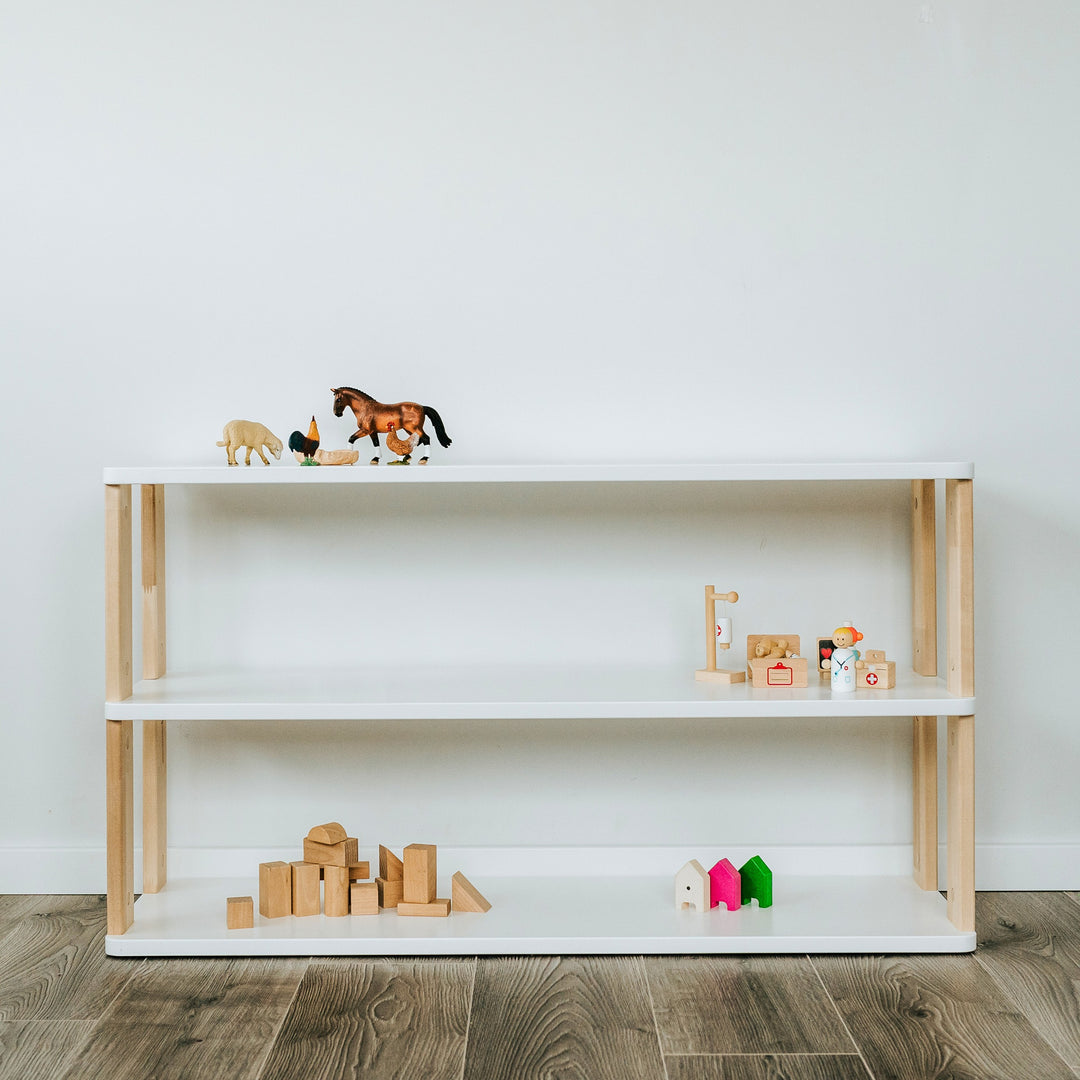Modular Montessori Shelf Straight - 3 Shelves