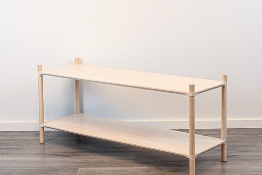 Montessori-Inspired Wooden Shelving Unit Large, 2 Shelves