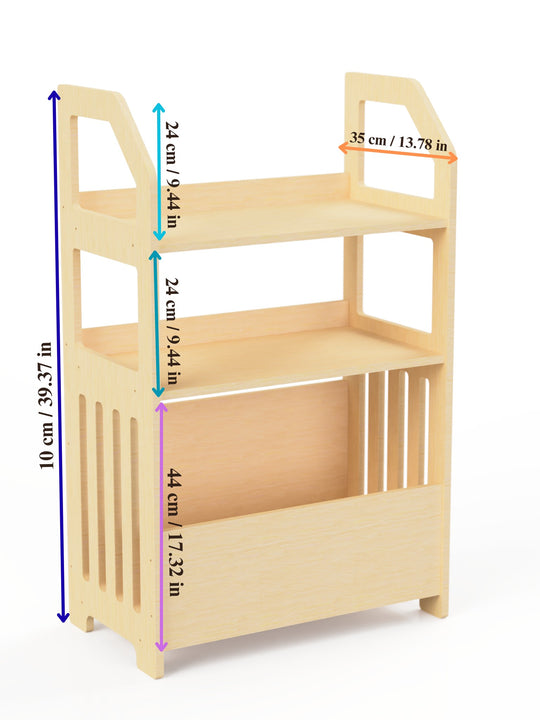 Montessori Wooden Shelf for Kids