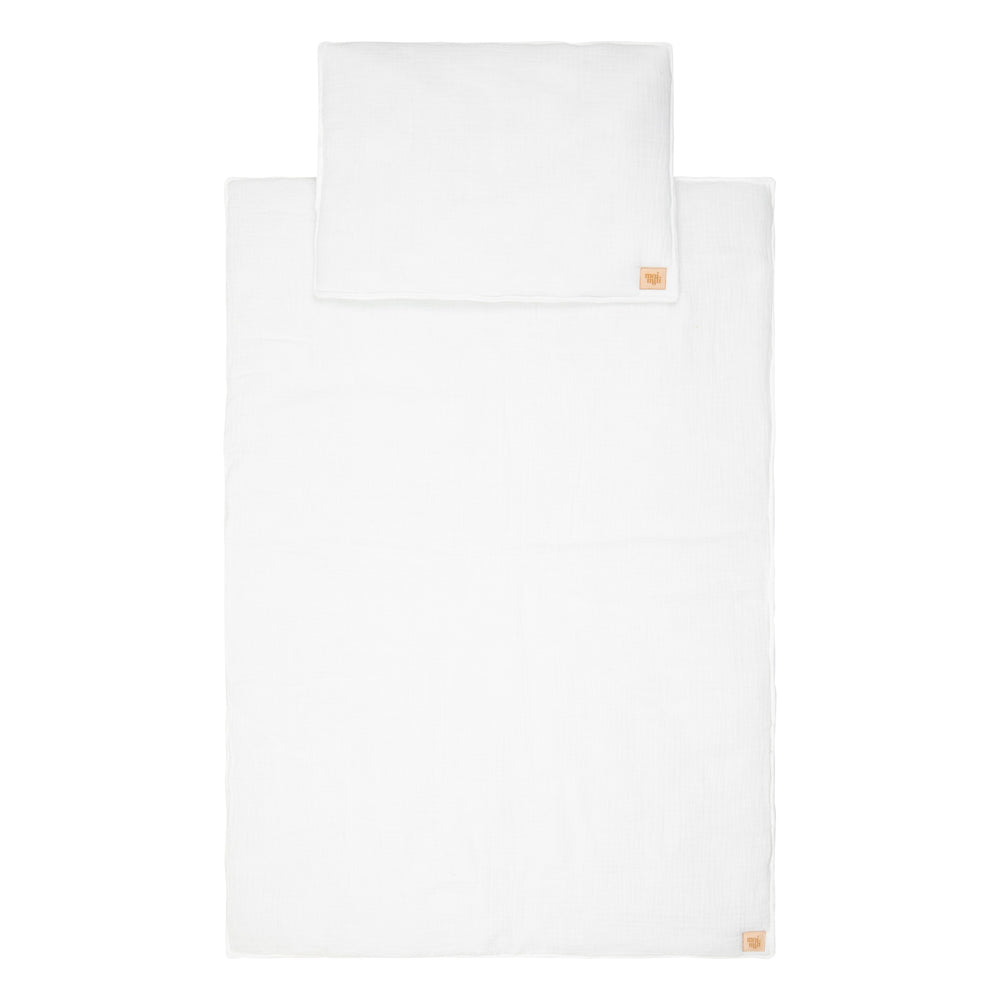 Muslin Baby Blanket + Pillow Set - Cream