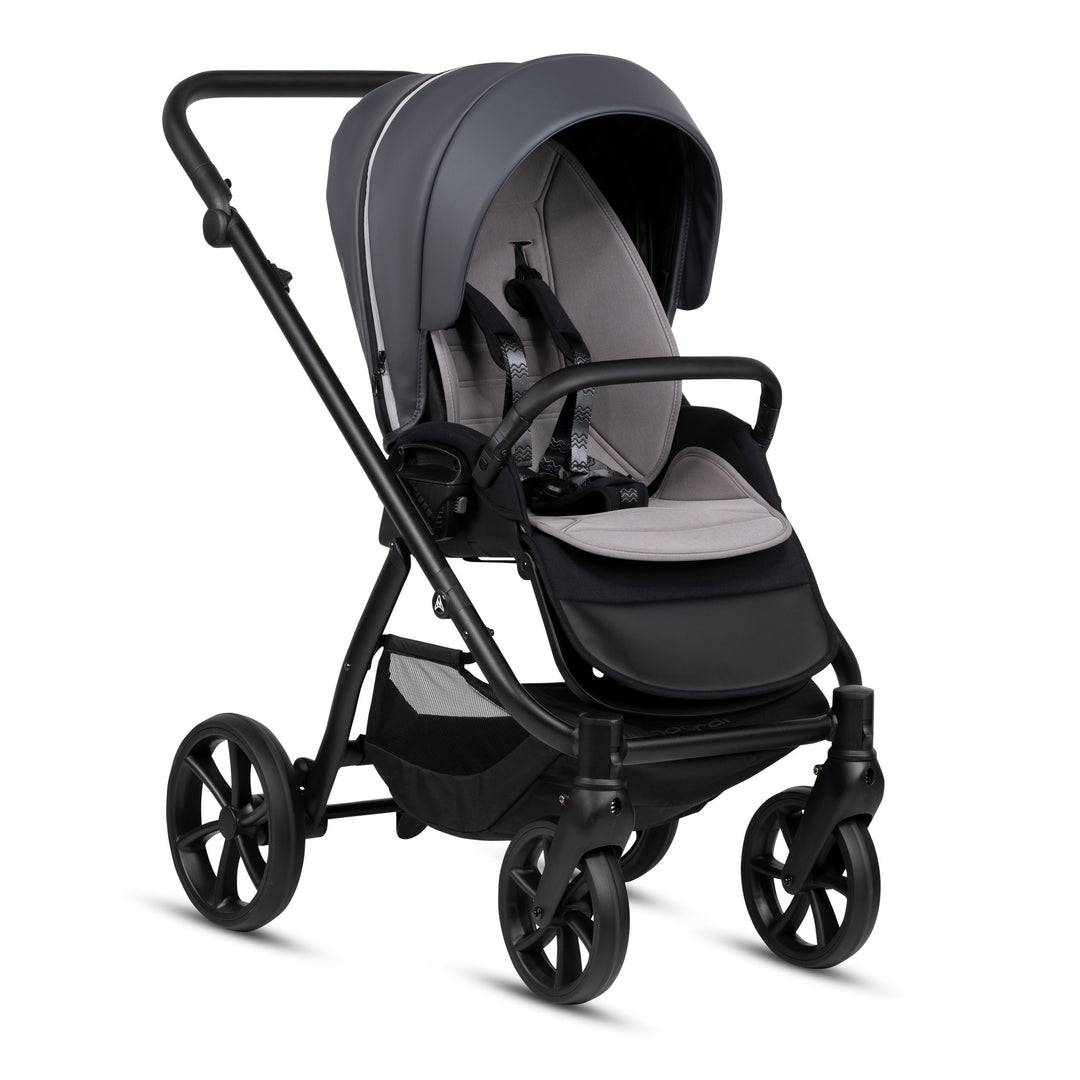 Noordi Fjordi V2 Leather 2027 2-in-1 Stroller – Shadow Grey 819