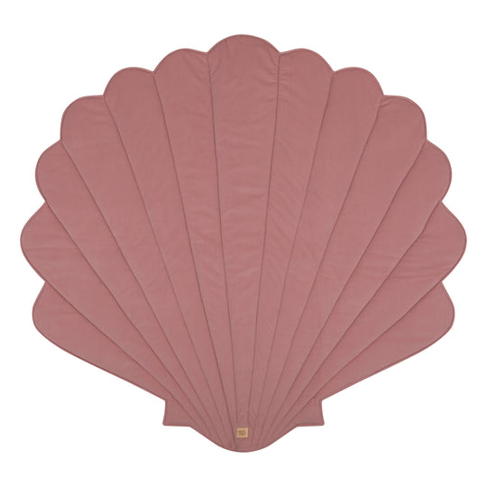 Organic Cotton and Velvet Shell Playmat - Powder Pink