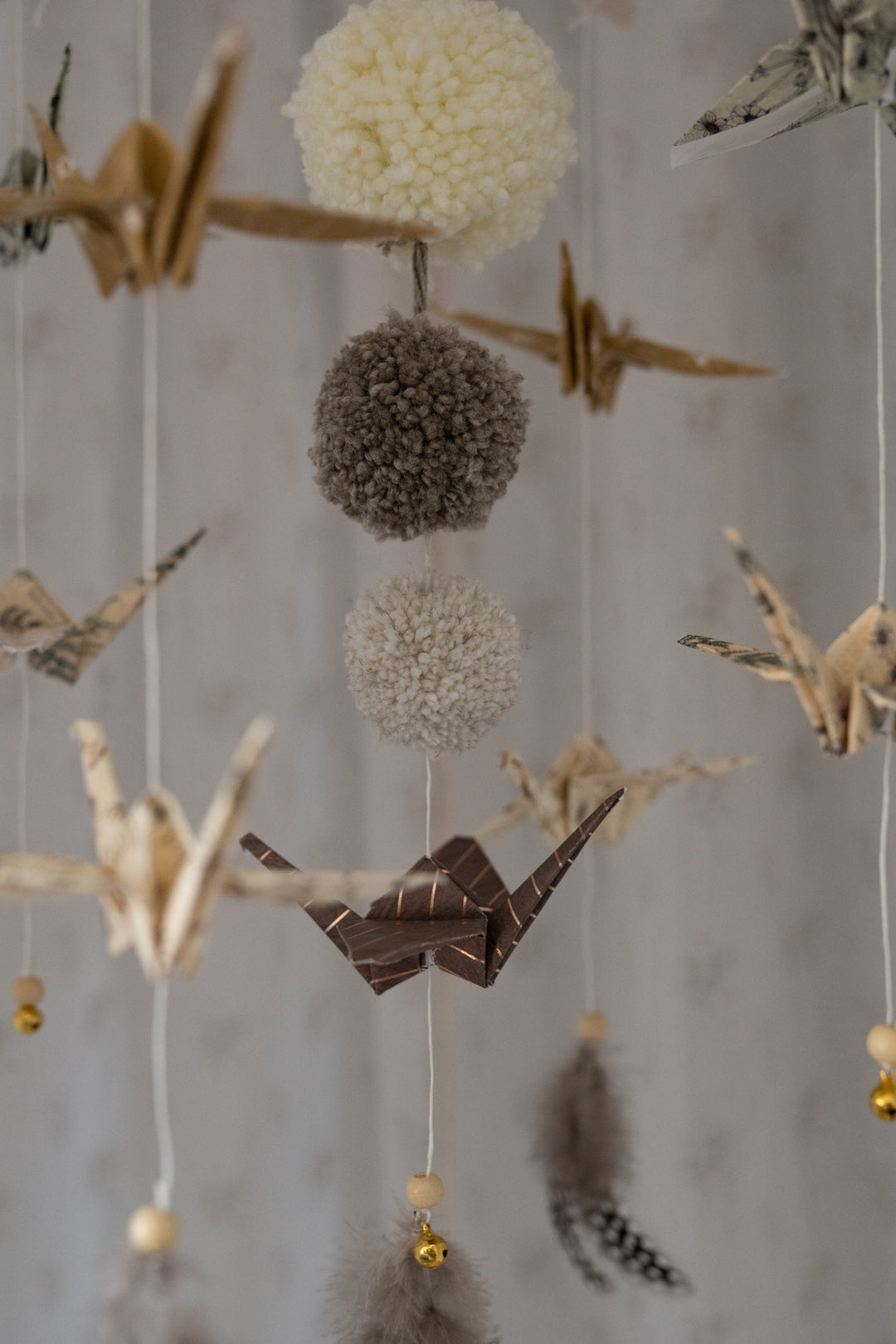 Origami Nursery Mobile - Gold Dust