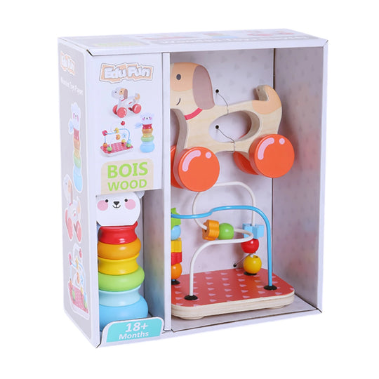 3-in-1 Houten Speelset – Leren, Spelen & Ontdekken