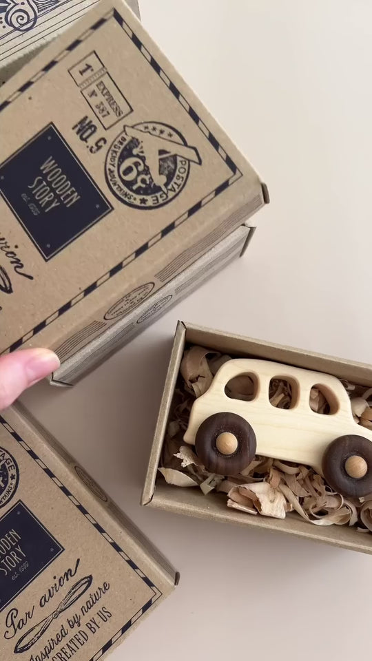 Houten auto - Engelse taxi