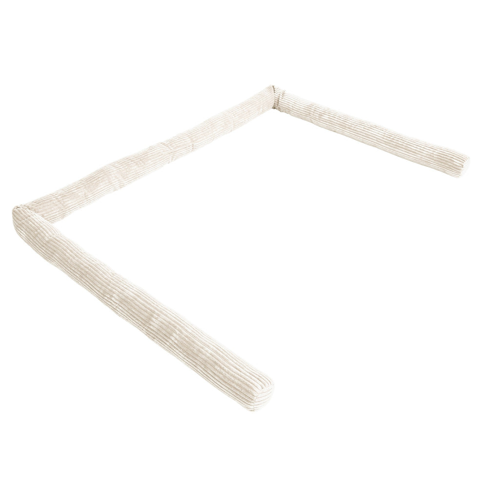 Protective Roll Bumper for Baby Crib – Grey