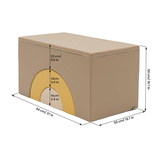 Rainbow Bridge Soft Play Set - Beige &amp; Honey