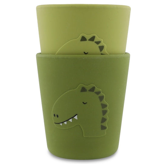 Silicone Cups, 2-Pack - Mr. Dino