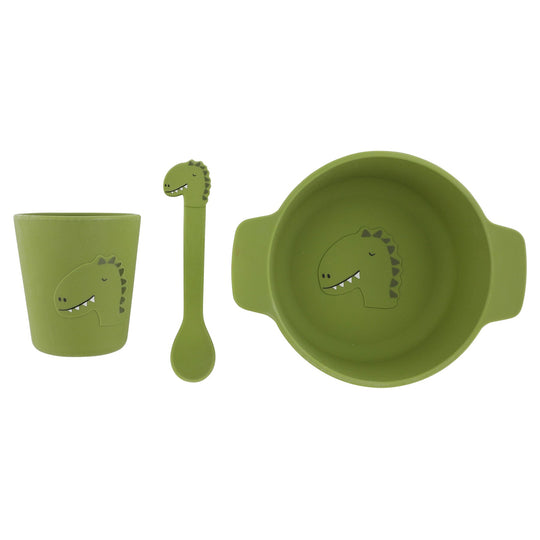 Silicone First Meal Set for Kids - Mr. Dino