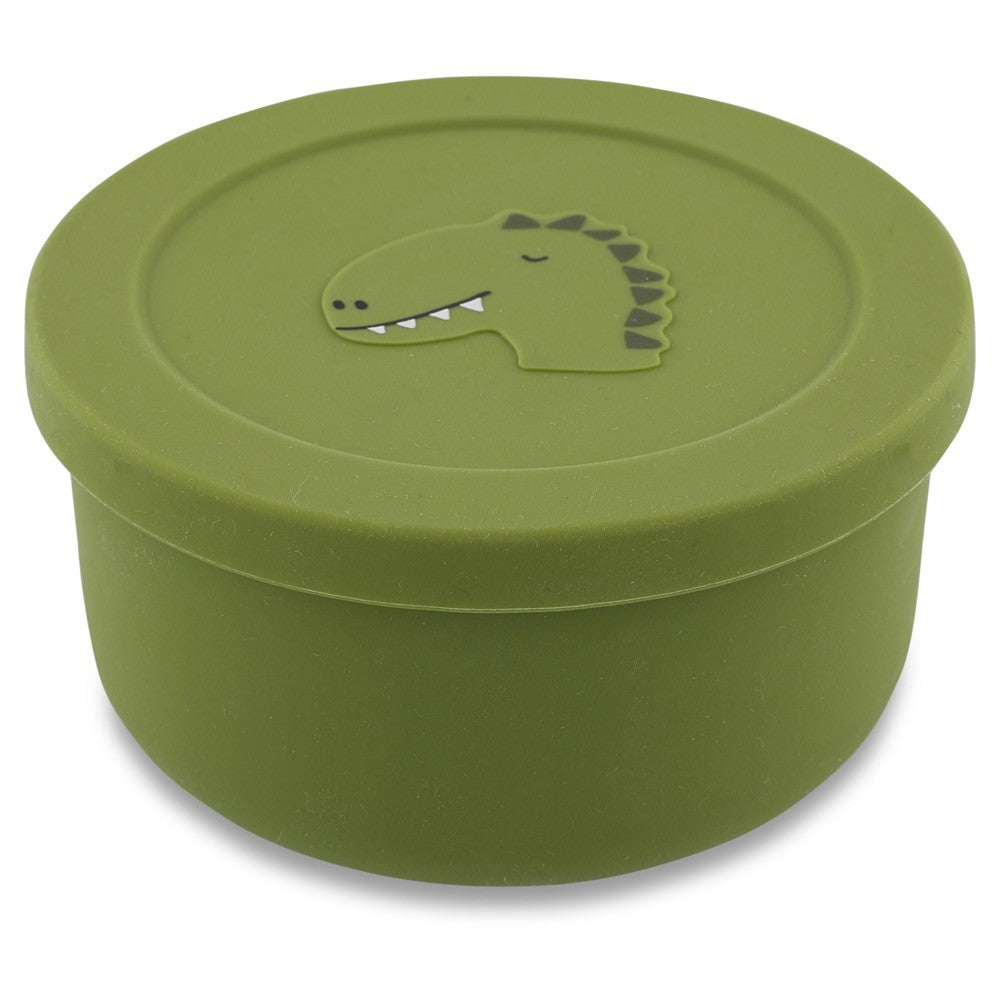 Silicone Snack Container with Lid - Mr. Dino
