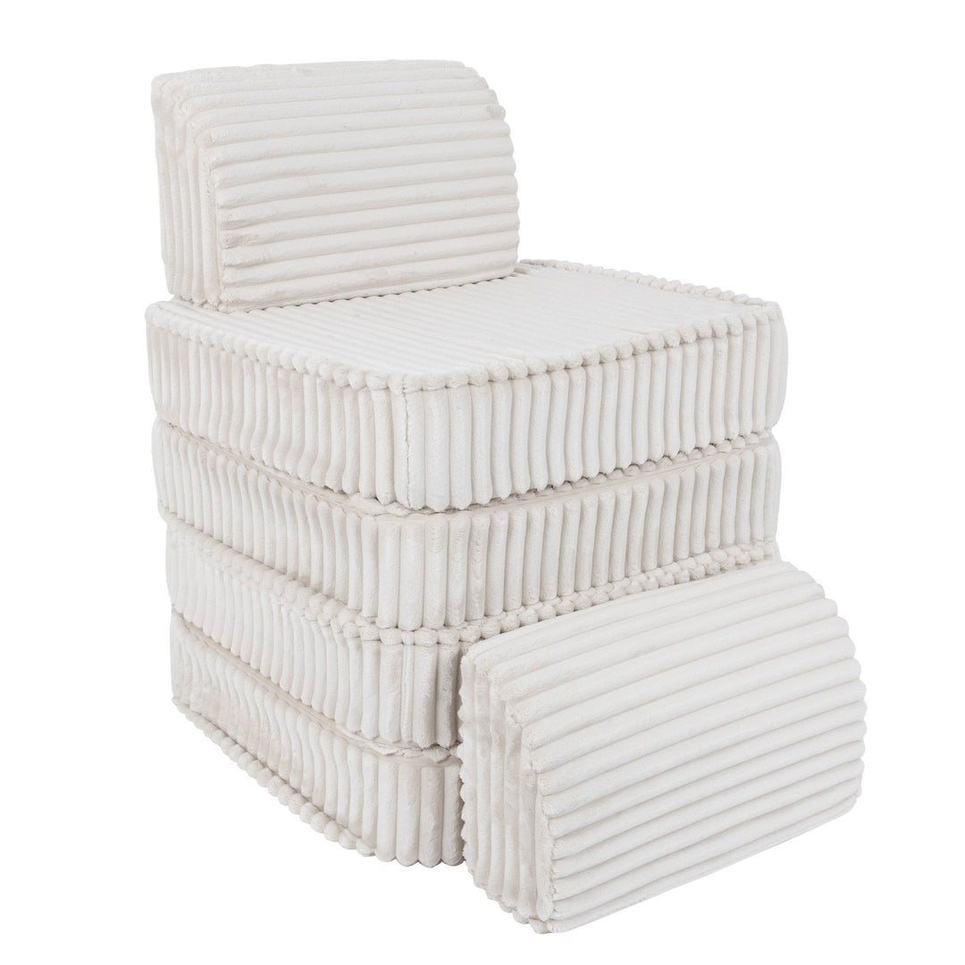 Small Modular Sofa for Kids - Churros White