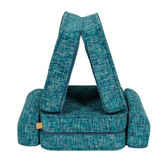 Small Modular Sofa for Kids - Tangle Lagoon Blue