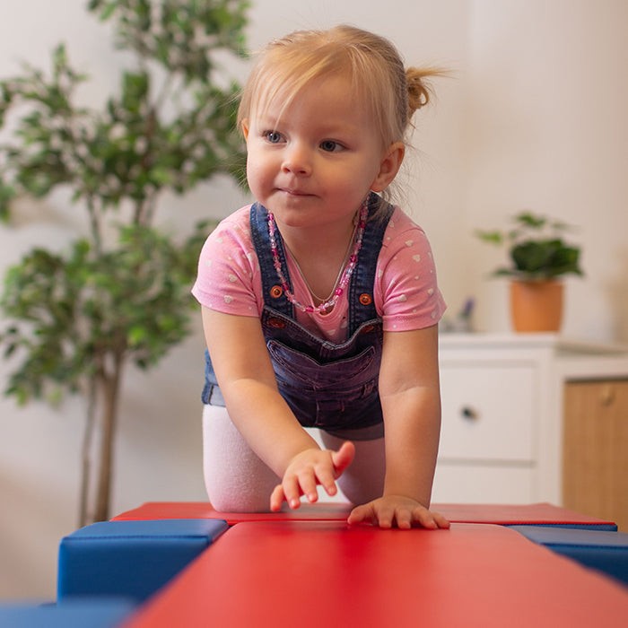 Soft Play Activity Set Balance Bridge - Blue &amp; Red