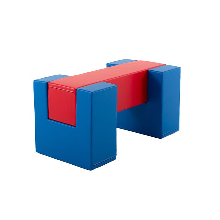 Soft Play Activity Set Balance Bridge - Blue &amp; Red