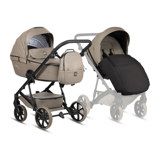 Tutis Viva 6+ Leather 2-in-1 Stroller – Cappuccino 149