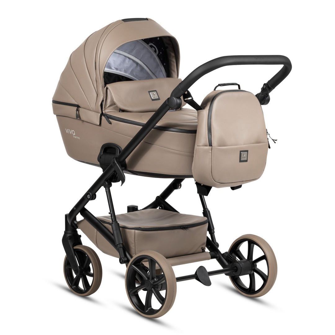 Tutis Viva 6+ Leather 2-in-1 Stroller – Cappuccino 149