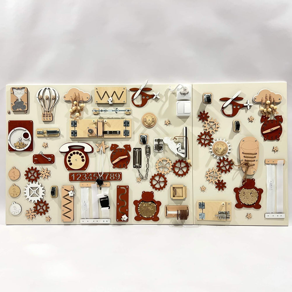 Two-piece wall activity panel (60×80 + 60×39 cm)