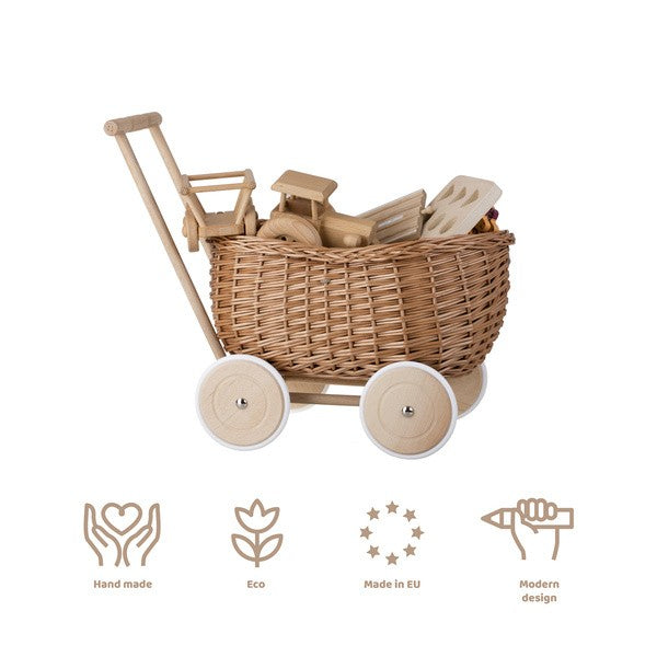 Wicker Toy Trailer 