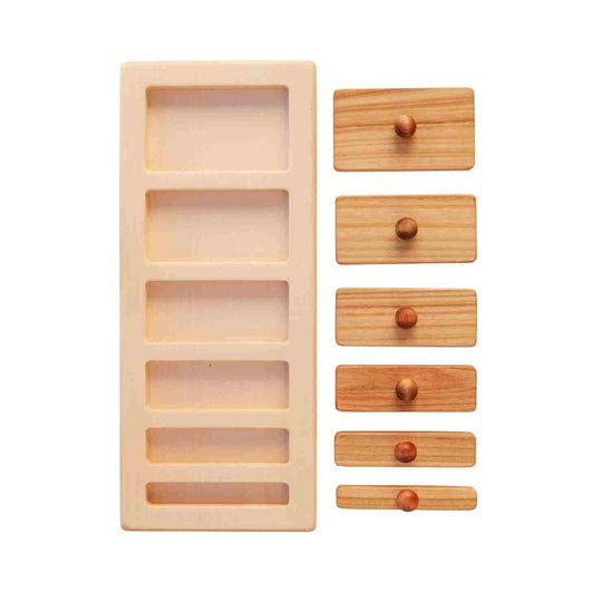 Wooden Puzzle Blocks - Wide and Narrow