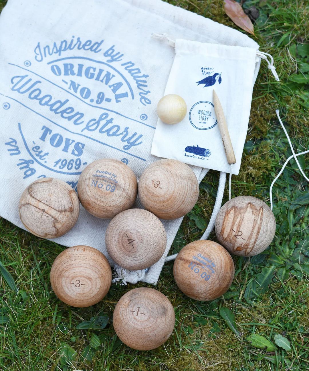 Houten jeu de boules spel