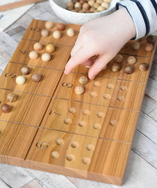 Wooden Montessori Number Board