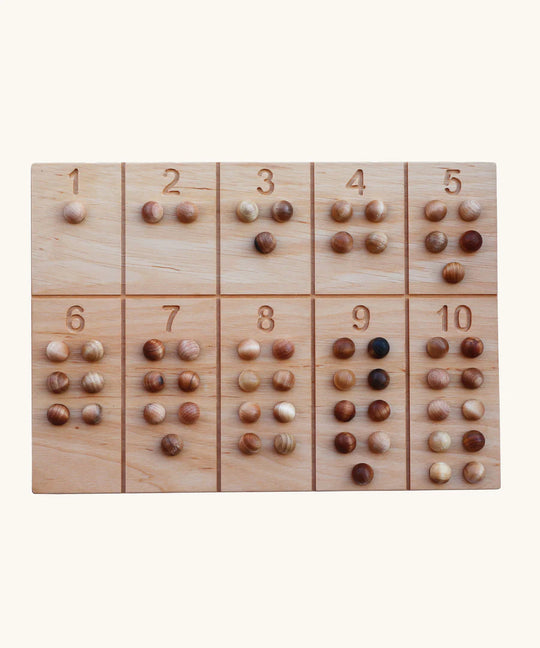 Wooden Montessori Number Board