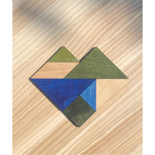 Wooden Story Tangram – Cold Color (in Storage Bag)