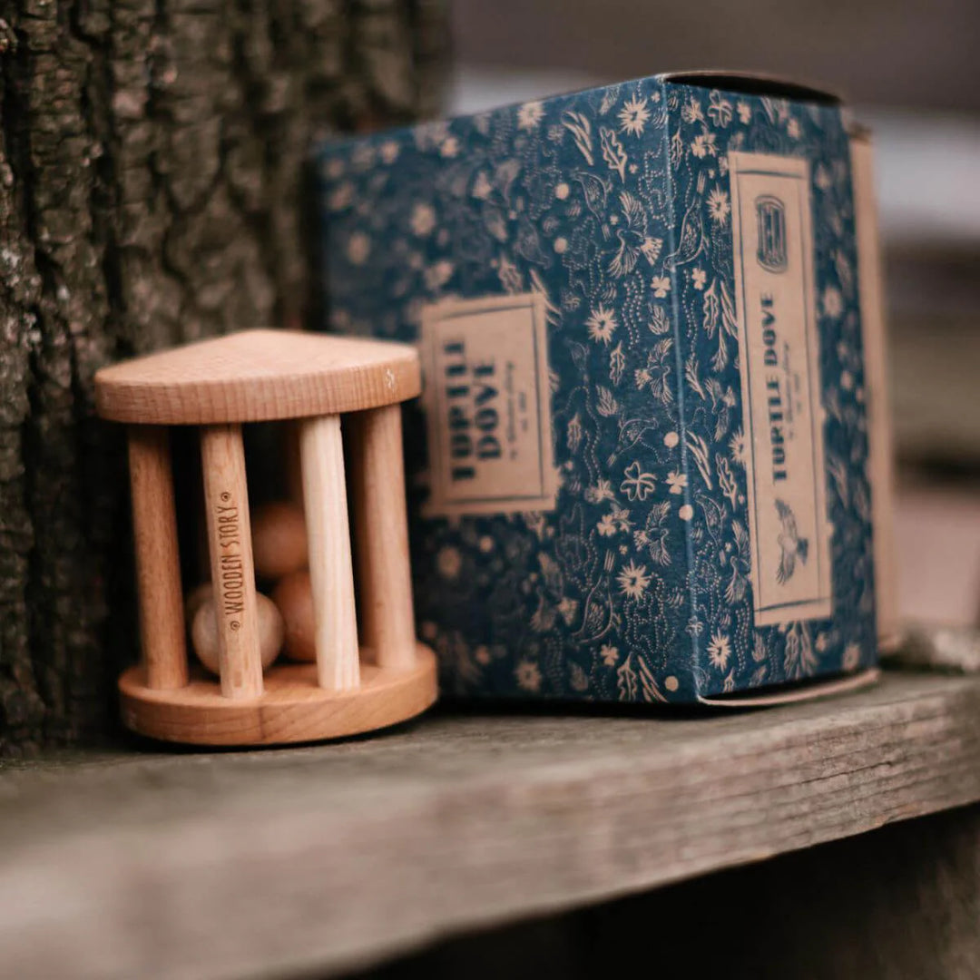 Wooden Rattle - Turtle Dove